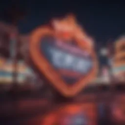 The iconic neon signs of vintage Vegas casinos