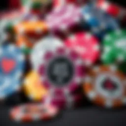 A collection of various poker chips displaying unique designs and colors