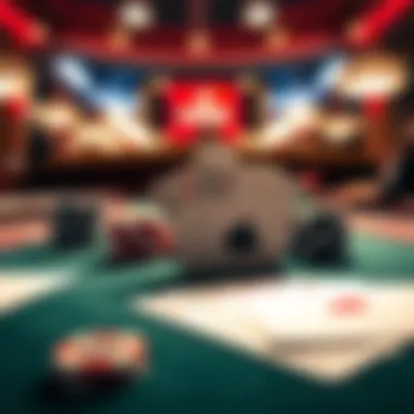 Strategic cards laid out on a poker table