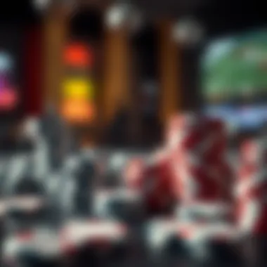 An abstract representation of the ethical considerations surrounding betting in esports.