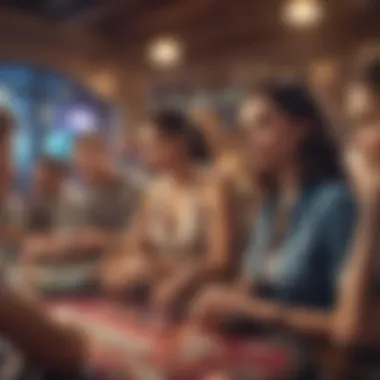 Diverse Player Engagement A diverse group of players engaging with online casino promotions on various devices.