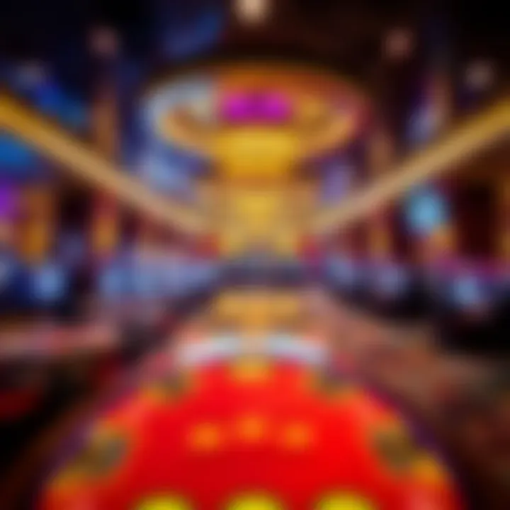 Luxurious amenities at the casino