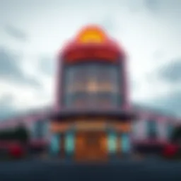 Exterior view of the new casino in Lincoln