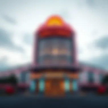 Exterior view of the new casino in Lincoln