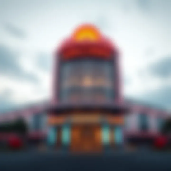 Exterior view of the new casino in Lincoln