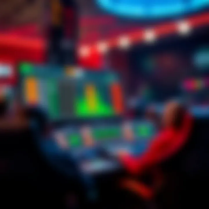 Virtual Betting Interface in Esports Illustration of a virtual betting interface for esports