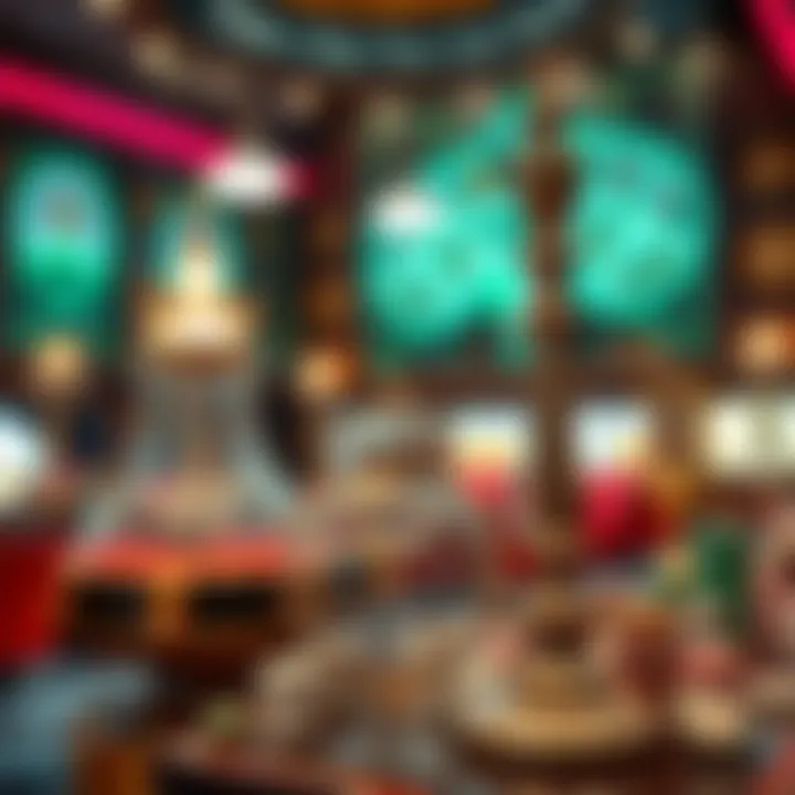 Historical casino artifacts on display