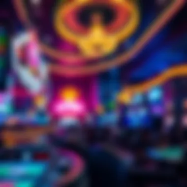 Nightlife ambiance in a bustling casino