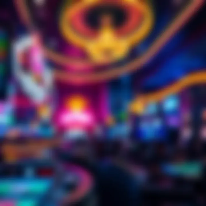 Nightlife ambiance in a bustling casino