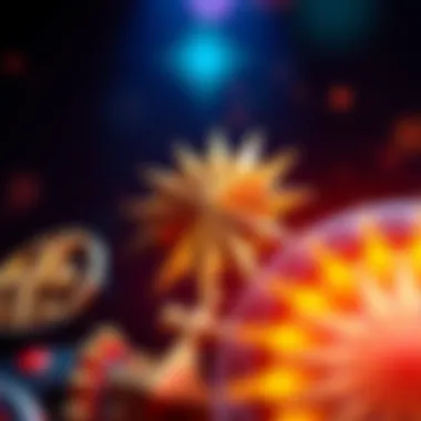 Close-up of Starburst symbols and features