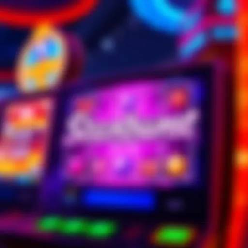 Vibrant depiction of Starburst slot game interface