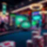 Screenshot of a popular online poker platform showcasing a game table