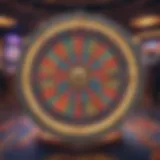 Colorful Money Wheel in a Casino Setting