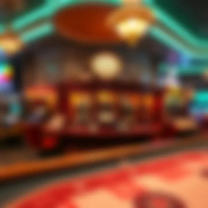 A historical display featuring memorabilia from the casino's past