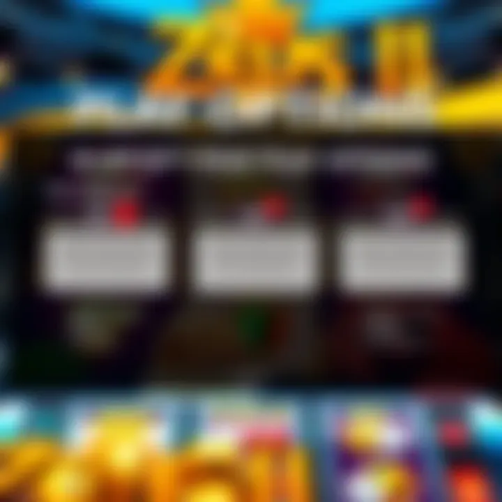 Strategic Play Options in Zeus II Visual display of different strategic play options available in Zeus II, emphasizing player engagement.