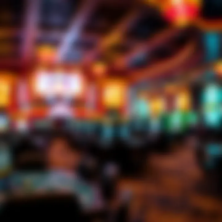 Elegant view of FourWinns Casino's gaming floor