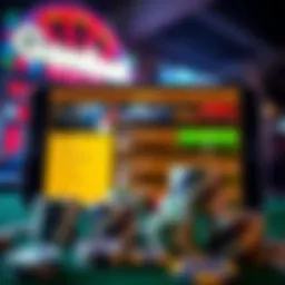 User interface of the GambetDC app showcasing sports betting options