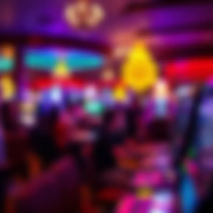 Visitors enjoying gaming activities at a vibrant casino.