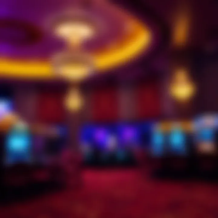 Entertainment venue inside the casino featuring a live performance