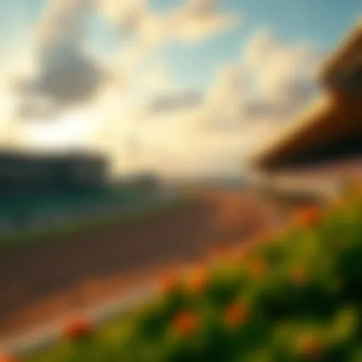 Overview of Gulfstream Park racetrack