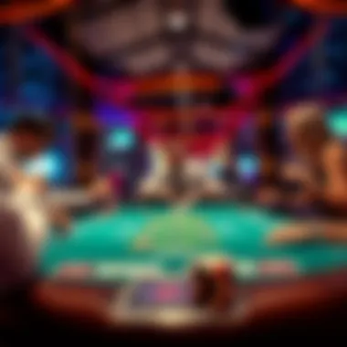 Players engaged in a game of craps, showcasing excitement