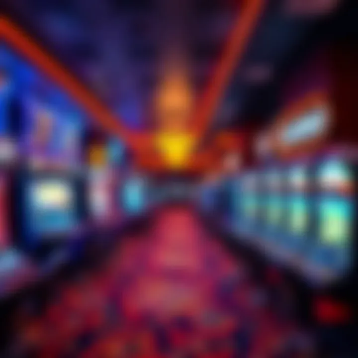 An inviting casino environment with easy access to slot machines