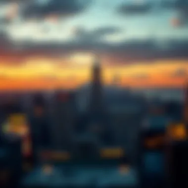 A breathtaking view of iconic New York City skyline with casinos