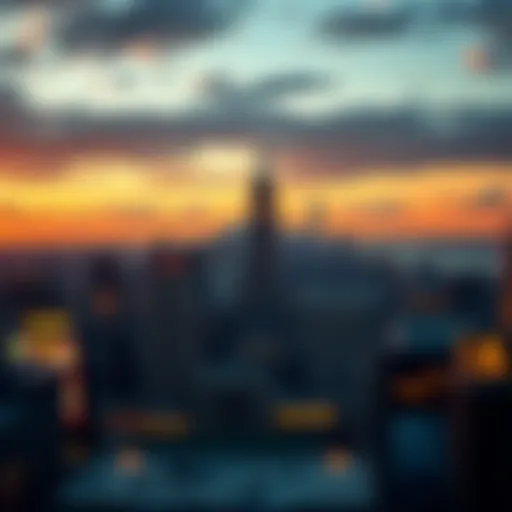 A breathtaking view of iconic New York City skyline with casinos