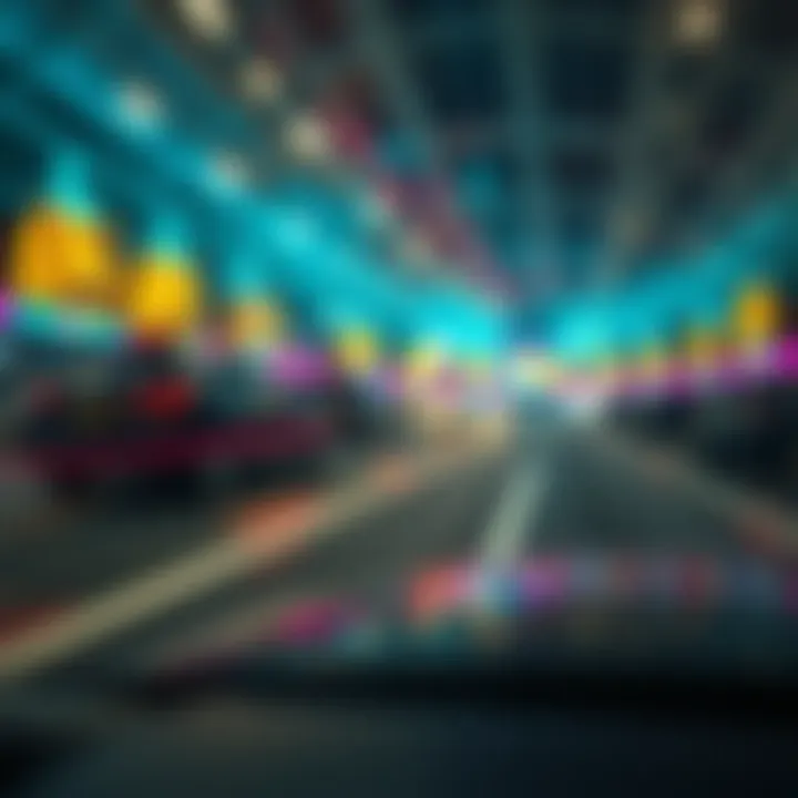 A digital depiction of fast financial transactions.