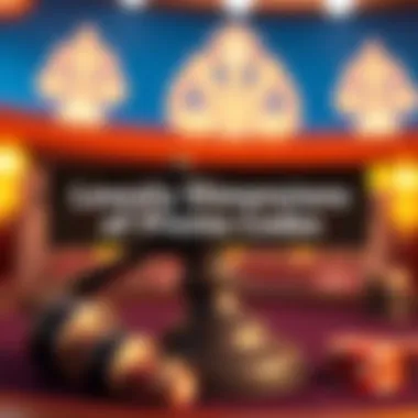 A conceptual image depicting legal aspects of betting promo codes