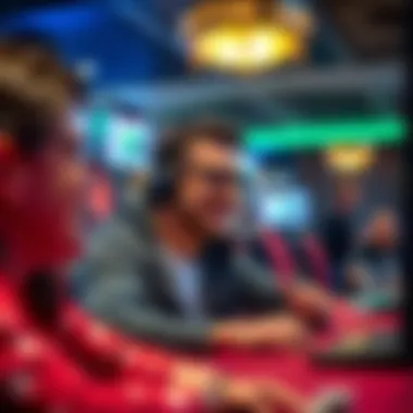 Player Enjoying the Game A visually striking depiction of a satisfied player enjoying a game in a secure online casino environment