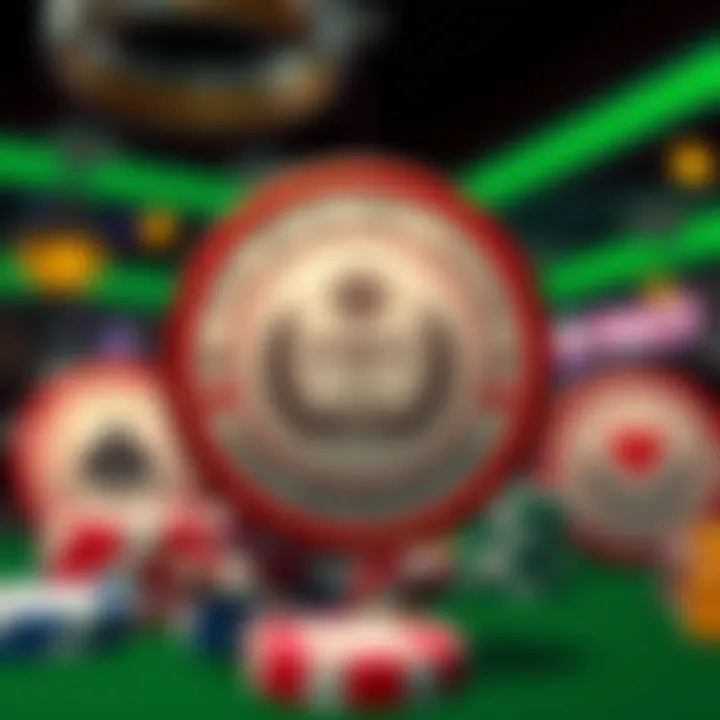 Regulatory Symbols and Seals A representation of regulatory symbols and seals signifying trust and legality in online gambling