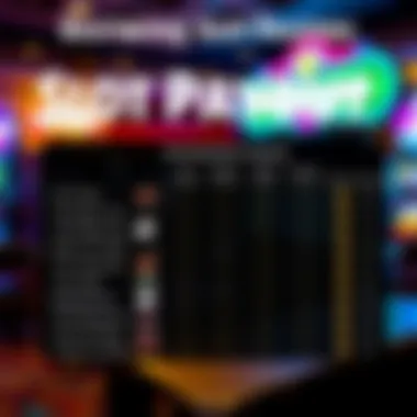 An informative chart showing factors affecting slot payouts