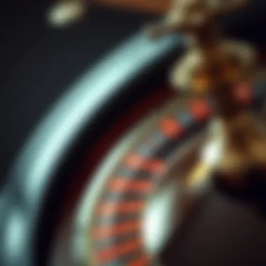 A vintage roulette wheel showcasing its intricate design