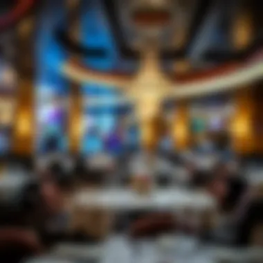 Elegant dining area highlighting gourmet culinary offerings