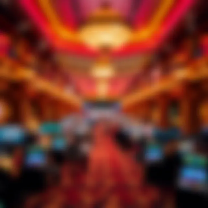 Image of the Mirage's renowned casino floor buzzing with activity