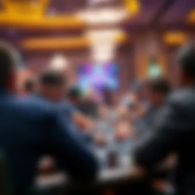 Intense gameplay during a Mohegan poker tournament