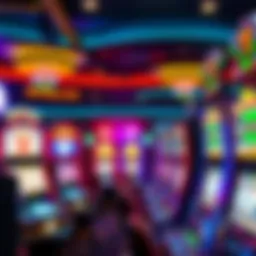 A vibrant display of Mystic Lake slot machines highlighting exciting gameplay.