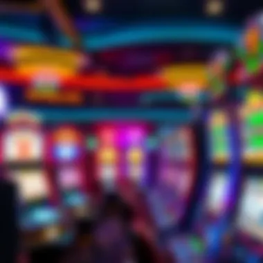 A vibrant display of Mystic Lake slot machines highlighting exciting gameplay.