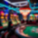 Virtual casino gaming interface