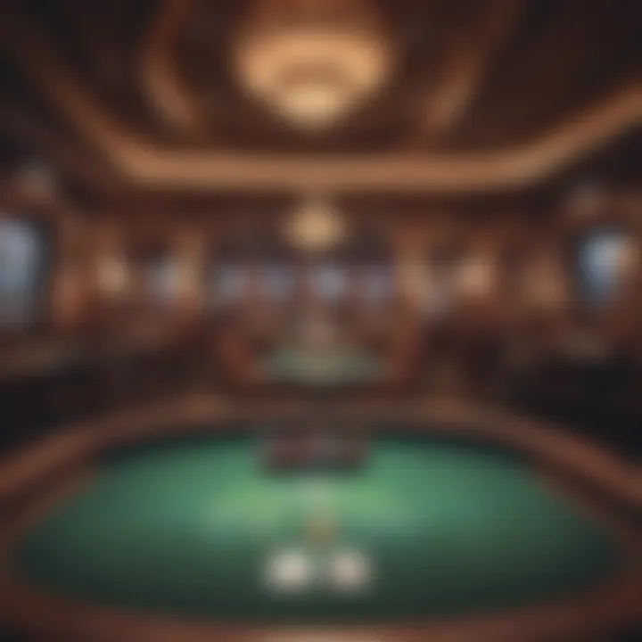 Overview of the vibrant poker room atmosphere