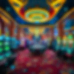 Virtual tour of the gaming floor showcasing slots and table games