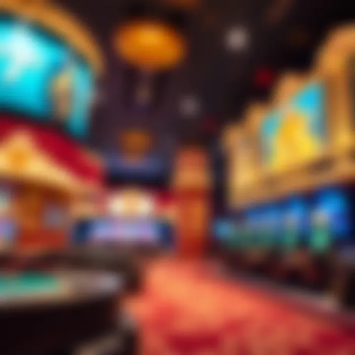 Overview of the casino's technology infrastructure and user interface