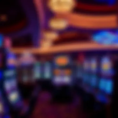 Interior view of Oaklawn Casino displaying slot machines