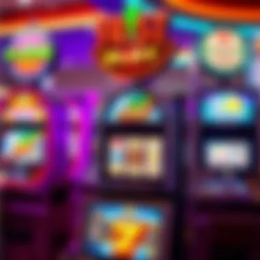 Diverse Slot Themes A vibrant slot machine display showcasing various themes