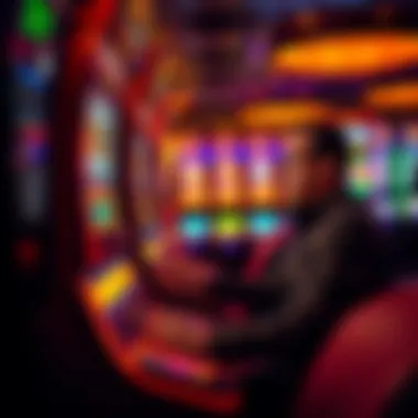 Player Strategy in Action A player engaged in a video craps game, highlighting their strategy and focus