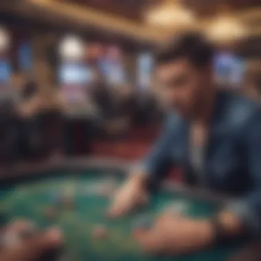 Player Engagement in Online Casinos A visual depicting players engaging with online casino platforms