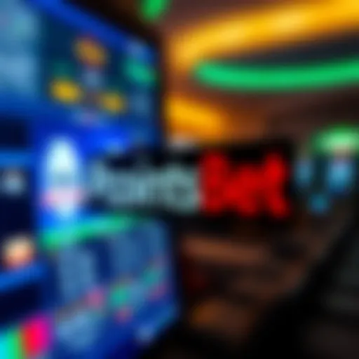 PointsBet logo on a digital screen