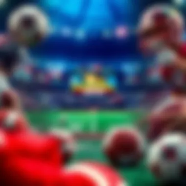 A collage of various sports popular for betting within Illinois