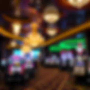 Luxurious Interior of the Casino Floor Luxurious interior of the casino floor